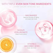 Sakura Skincare Set for Teen Girls, Complete 34PCS Face Care Kit, Christmas Pamper Gift Set for Women & Teenage Girls, Hyd...
