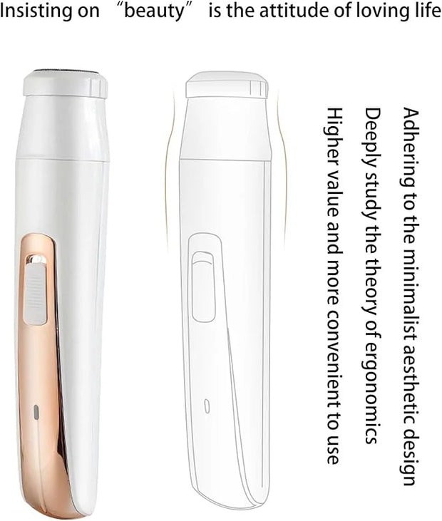 Womens Electric Razor, Face Shaver, Facial Hair Remover, Electric Bikini Trimmers for Legs, Travel Razor for Eyebrow Ear N...