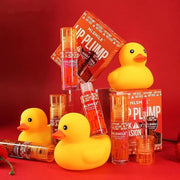 3 Colors Duck Lip Plumper Gloss, Glitter Shine Primer Lip Tint Korean Clear Plumping Lip Gloss, High Pigment No Sticky Lip...