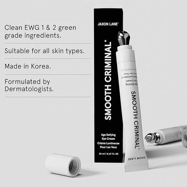 Under Eye Cream for Dark Circles and Puffiness | SMOOTH CRIMINAL Age Defying Niacinamide and Caffeine Eye Cream for Puffy ...
