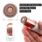 Women's Facial Hair Remover Replacement Heads for Finishing Touch Flawless Generation 2 Double Halo Hair Removal Tool for ...