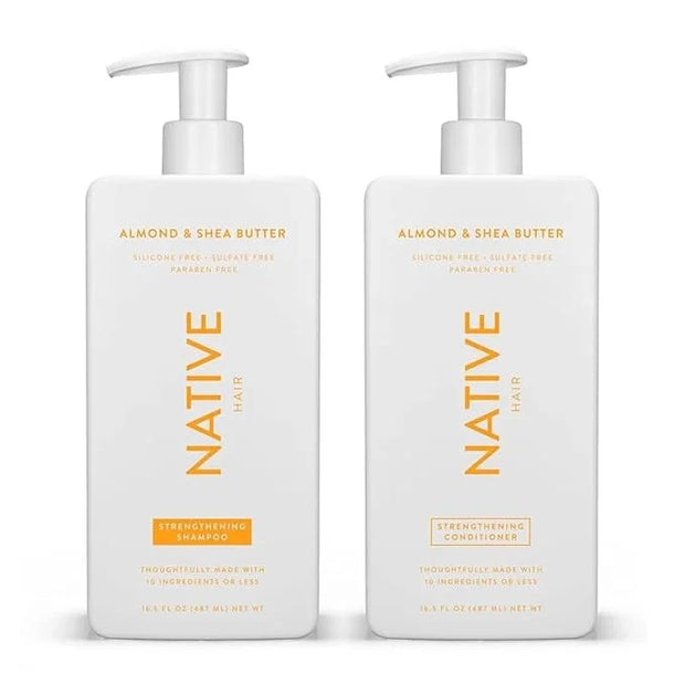 Native Shampoo and Conditioner Contain Naturally Derived Ingredients| All Hair Type Color & Treated, Fine to Dry Damaged, ...