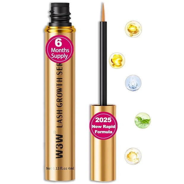 Lash serum, 2025 Upgraded, Rapid Eyelash Growth Serum for Stronger,Healthier Lashes,Eyebrow Growth Serum,Natural Ingredien...