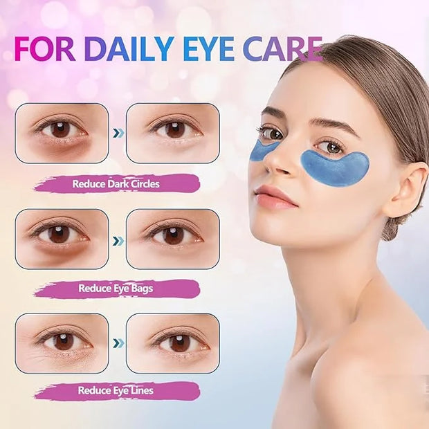 TUNBOT Under Eye Patches - 24 Pairs Natural Plant Extracts Eye Mask for Reduces Puffiness and Dark Circles Facial Anti-Agi...