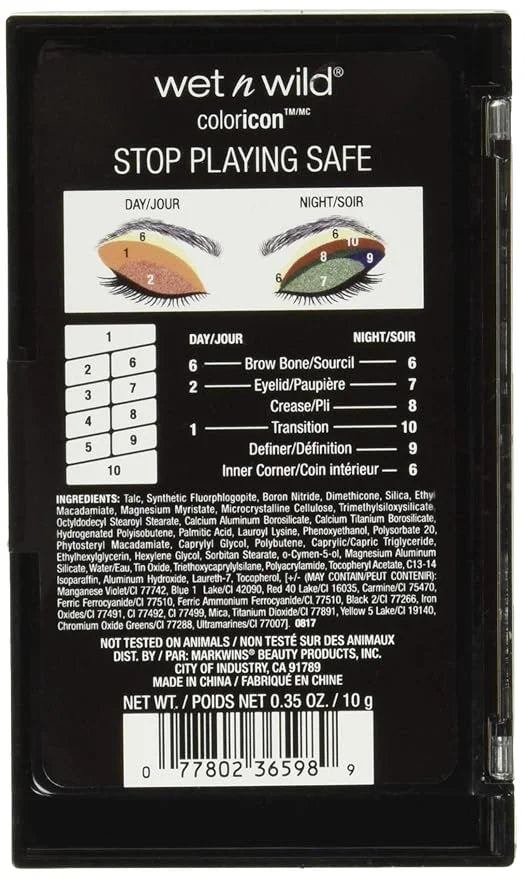 wet n wild Color Icon 10-Pan Eyeshadow Makeup Palette, Long Lasting, Shimmer, Metallic, Glittery, Matte, Rich Smooth Pigme...