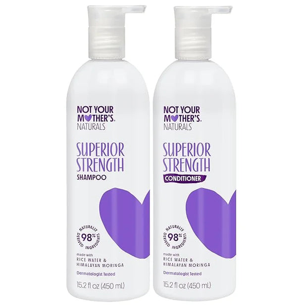 Not Your Mother's Naturals Superior Strength Shampoo & Conditioner Set - 15.2 fl oz - Sulfate-Free Hair Products - Rice Wa...