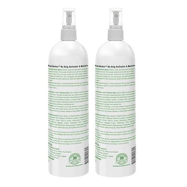Hawaiian Silky 14-in-1 Miracle Worker 16 oz, Keratin Leave-In Conditioner (Pack of 2) - Product Image