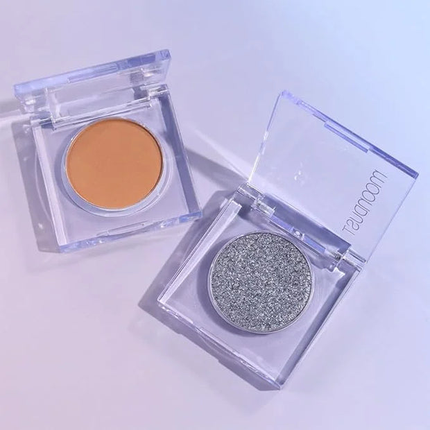 Monochrome Pressed Eyeshadow, Waterproof Neutral Powde Mini Eyeshadow, sombras para ojos, Talc, Paraben & Cruelty Free (H0...