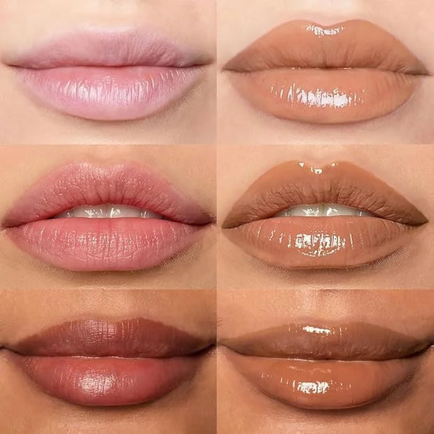 Hydrating Lip Glow Oil, Plumping Lip Oil, Tinted Lip Plumper Gloss,Younger-Looking Lips | Nourishing Long Lasting Non-Stic...