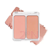 2aN Dual Color Face Blusher, Buildable & Blendable Cheek Color, Natural & Vibrant Finish, Long-Lasting Powder Blush, Blend...