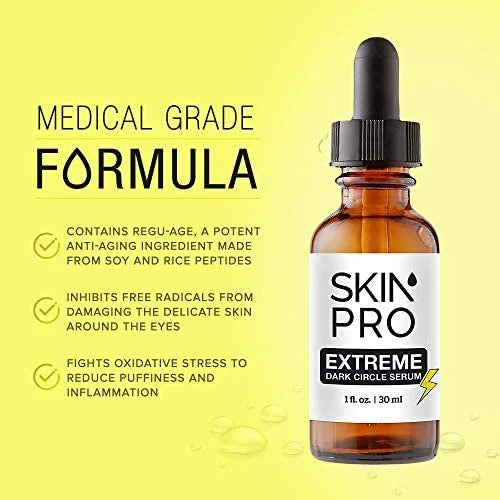 Extreme Dark Circle Serum - Under Eye Treatment for Dark Circles, Puffiness, Wrinkles & Fine Lines - Revitalizing, Anti-Ag...