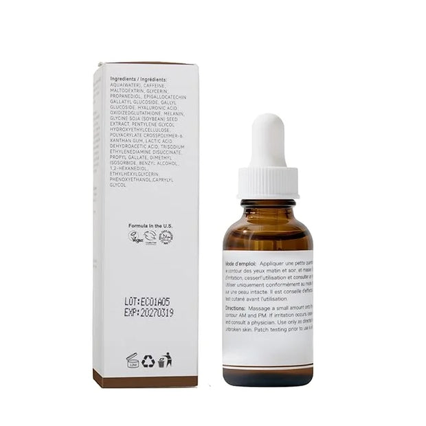 Caffeine Eye Serum With EGCG For Dark Circles and Puffiness, 30ML Anti Aging 5% Caffeine Solution For Puffy Eyes, Fine Lin...