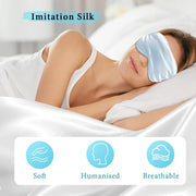 Cooling Eye Mask and Silky Sleep Mask 4 Packs for Man Women for Sleeping Frozen Ice Eye Mask Cold Warm Compress Dark Circl...