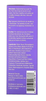 Advanced Clinicals Hyaluronic Acid Moisturizer Body Cream + Hyaluronic Acid Serum 2PC Skin Care Set | Face Serum & Body Lo...