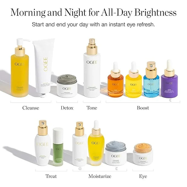 Ogee Botanical Eye Balm - Certified Organic Brightening Eye Cream for Dark Circles and Puffinesss - Made with Natural Reti...