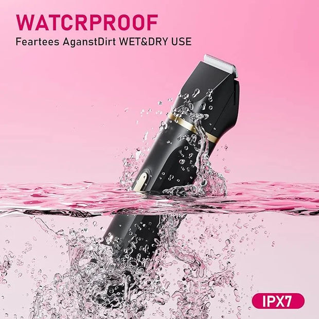 Electric Razors for Women, 5-in-1 Wet/Dry Bikini Trimmer with USB Charge Dock, Deluxe Facial Hair Removal, Wet/Dry Body Sh...
