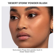 Phase Zero Makeup Powder Blusher - "Desert Storm" - 4g / 0.141 oz - Full Coverage, Natural Blush - Soft, Buildable Pink, C...