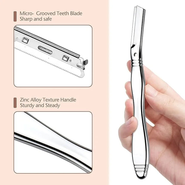 Eyebrow Razor, Dermaplaning Tool for Face, Face Razors for Women, Dermaplane Razor, Hair Removal and Exfoliation, Facial R...