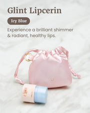 Glint Lipcerin (Icy Blue, 0.5fl oz) - Long Lasting Hydrating lip gloss with Shea Butter for a Natural Looking, Korean Skin...