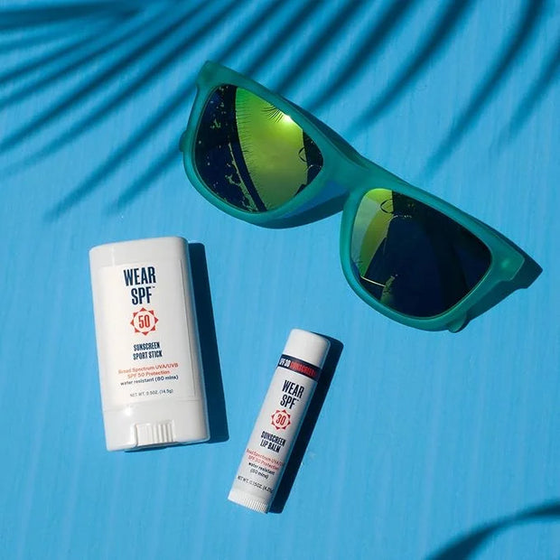 50 Sunscreen Sport Stick with Broad Spectrum SPF 50 UVA/UVB Protection, Sweat- & Water-Resistant Portable Hands-Free Stick...
