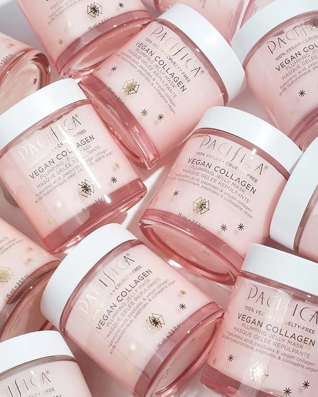 Pacifica Vegan Collagen Plumping Jelly Mask – Overnight Hydrating Face Mask with Vegan Collagen, Squalane & Hyaluronic Aci...