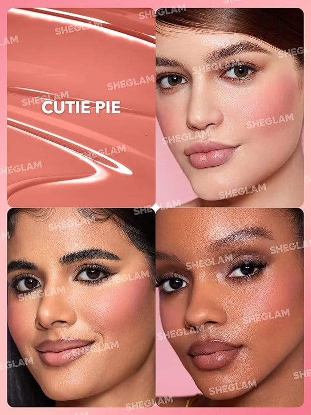 SHEGLAM Color Bloom Liquid Blush Makeup for Cheeks Matte Finish-Cutie Pie - Product Image