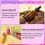 JCOOS Lip Gloss Making Kit, Lip Gloss Set for Teens Kids Tweens Girls Woman Lip Kit Fun DIY Lipgloss Making Kit, Make Your...