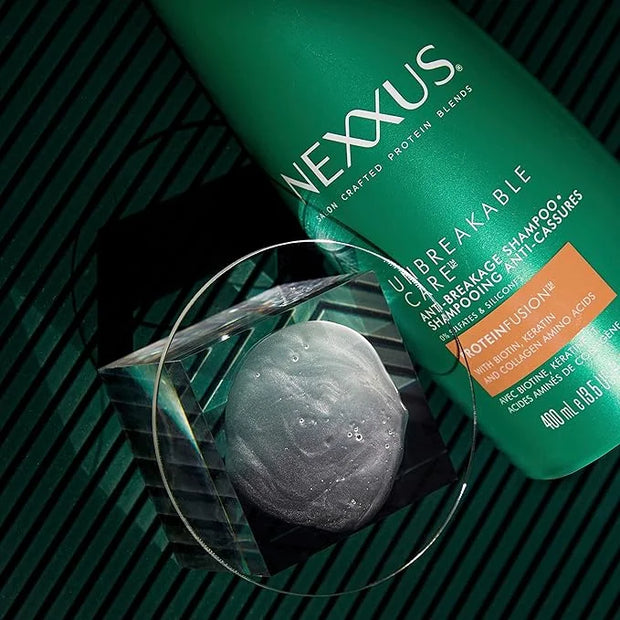 Nexxus Unbreakable Care Anti-Breakage Shampoo With Keratin, Collagen, Biotin For Fine And Thin Hair Sulfate Free Shampoo 1...
