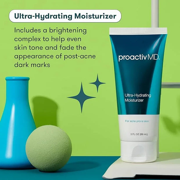 Proactiv MD Ultra-Hydrating Hyaluronic Acid Daily Face Moisturizer, Nourishing Hydrator with Skin Brightening Complex, 3 F...
