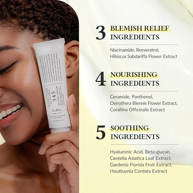 Dr.Althea 345 Relief Cream | Daily Face Moisturizer | Blemish Relief Care | Soothing Recovery & Moisture with Niacinamide,...