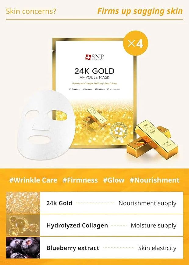 SNP [K Beauty Bird's Nest Aqua Eye Patch & Variety Ampoule Sheet Mask Set - Product Image
