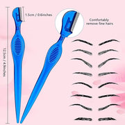 30 Pcs Dermaplane Razor Eyebrow Razor for Women Trimmer Shaver with Precision Cover Multipurpose Exfoliating Dermaplaning ...