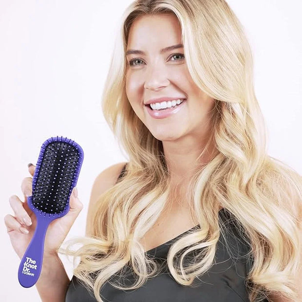 The Knot Dr. hair brush by Conair - Detangling hair brush - Removes Knots and Tangles in wet or dry hair - curly hair brus...