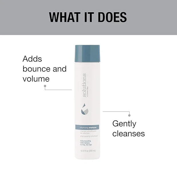 GREAT CLIPS Solutions Volumizing Shampoo, 10oz | Adds Volume, Thickness, & Bounce | For Fine, Thin, & Oily Hair | Every Da...