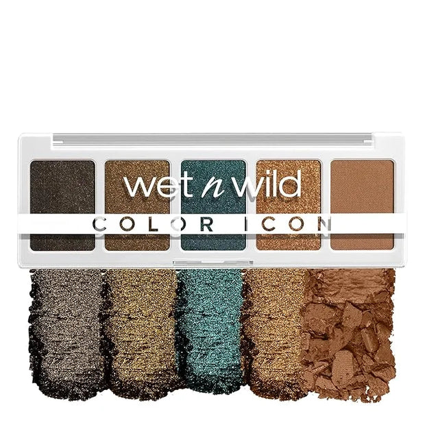 wet n wild Color Icon Eyeshadow Makeup 5 Pan Palette, Matte, Shimmer, Metallic, Long Wearing, Rich Buttery Pigment, Cruelt...