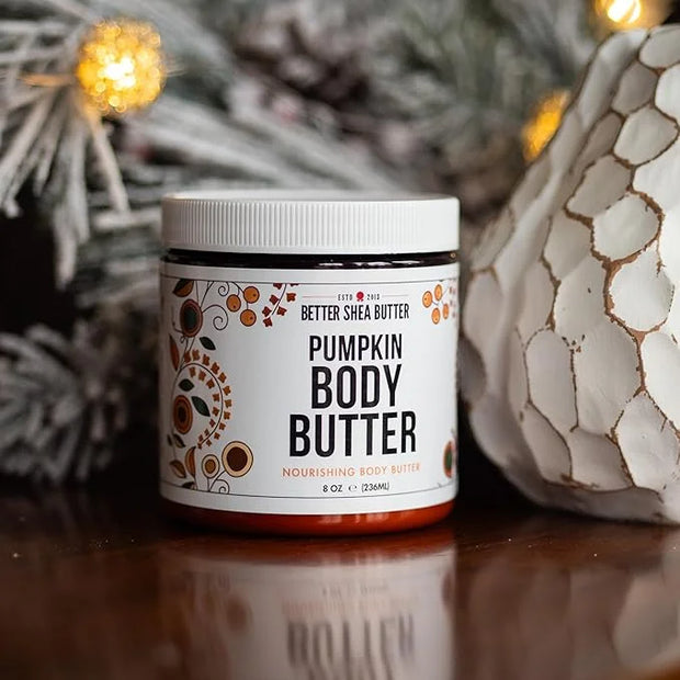 Pumpkin Body Butter with Organic Shea Butter | Pumpkin Spice Lotion for Women | Non Greasy Body Cream | Fall Body Care Fav...