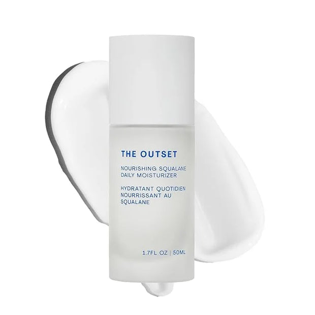 The Outset Nourishing Squalane Daily Moisturizer - Gentle Fragrance Free Non-Comedogenic Cream - Barrier Repair, Hydrating...