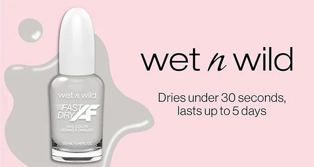 wet n wild Fast Dry AF Nail Polish Color, Fall Brown Sorry, I'm Latte | Quick Drying - 40 Seconds | Long Lasting - 5 Days,...
