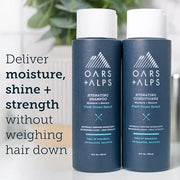Oars + Alps Men's Sulfate Free Hair Shampoo and Conditioner Set, Infused with Kelp and Algae Extracts, Fresh Ocean Splash,...