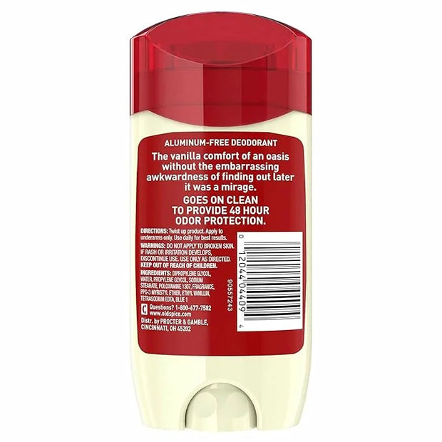 Old Spice Deodorant for Men, Oasis with Vanilla Notes Scent Inspired by Nature 3 Oz (Pack of 1) - Product Image