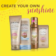 Jergens Natural Glow Instant Sun Self Tanner Moisturizer + Bronzer, Lightweight Sunless Tanner Moisturizer for a Sunkissed...