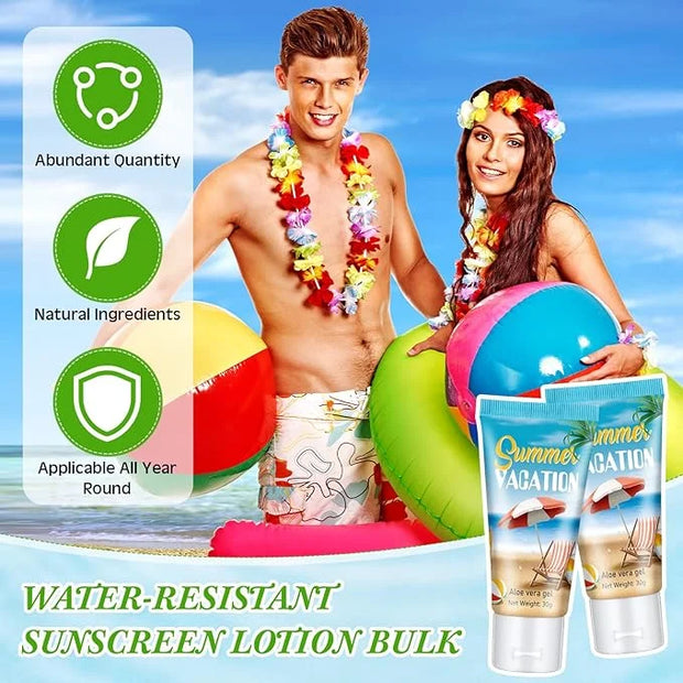 24 Pcs Mini Aloe Vera Gel Travel Size Bulk for Summer Vacation Party 1oz After Sun Aloe Vera Gel Sunburn Relief Hydrating ...