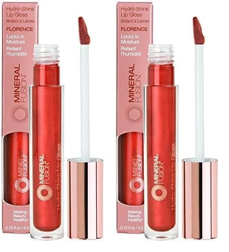 Mineral Fusion Hydro-Shine Lip Gloss, Florence, 0.15 Ounces (Pack of 2) - Product Image