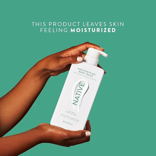 Native Moisturizing Body Wash Contains Naturally Derived Ingredients | For Women & Men, Sulfate, Paraben, & Dye Free Leavi...