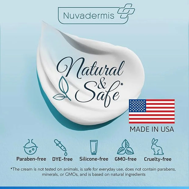 NUVADERMIS Caffeine Eye Cream with Retinol & Hyaluronic Complex – Anti-Aging Treatment – 1.7 oz – Made in the USA - Produc...