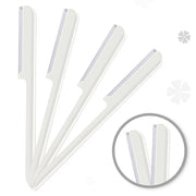 10 Pieces Women's Facial Razor Eyebrow Shaver Razor Brow Shaper Eyebrow Trimmer Dermaplaner Shaping Tool with Cover (White...