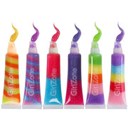 GirlZone Rainbow Fruity Lip Gloss Makeup Set for Kids and Girls, Fabulous Lip Balm Set for Kids with 6 Fruit Scented Lip G...