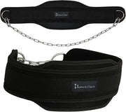 Weight Lifting Belt with Chain Fitness Dip Belt - Product Image