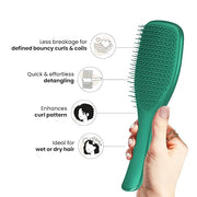 Tangle Teezer Ultimate Detangler Curly Hair Brush, Dry & Wet Hairbrush, Reduces Frizz & Breakage, for 3C to 4C Curly Hair ...