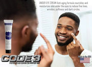 CODE 3 Eye Protection for Men- Best Nourishing Anti-Aging Eye Cream with Caffeine and Hyaluronic Acid to Reduce Puffiness,...